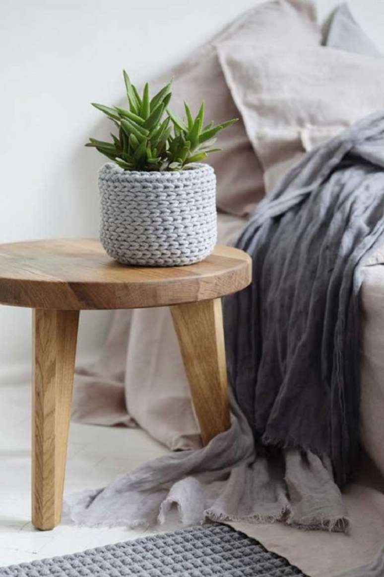 58. Quarto com cesto de fio de malha &ndash; Foto Made of Dreams