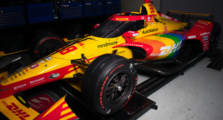 Romain Grosejan terá bandeira LGBTQ+ estampada em seu carro na Indy 500 