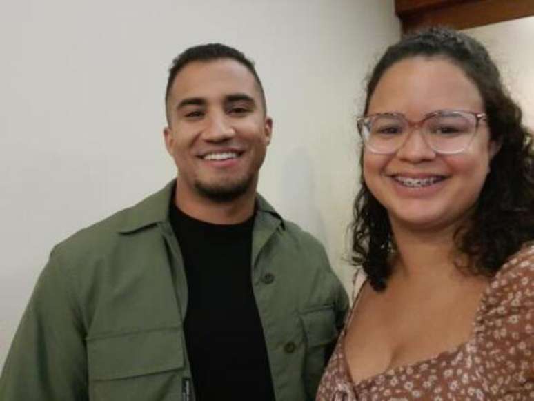 Respons&aacute;vel pela ONG Educar Mais, Ana Caroline conheceu KondZilla no &uacute;ltimo dia do evento