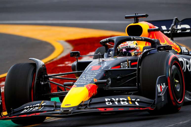 Verstappen em Melbourne: desempenho ficou abaixo da Ferrari