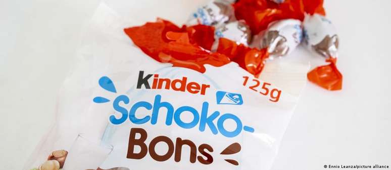 Os pacotes de 200g do Kinder Schoko-Bons Branco importados da Bélgica estão sendo recolhidos no Brasil. Imagem meramente ilustrativa.