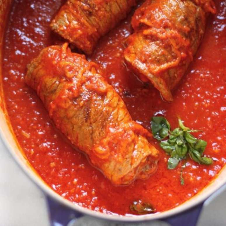 Aprenda como fazer bife a rolê receita.