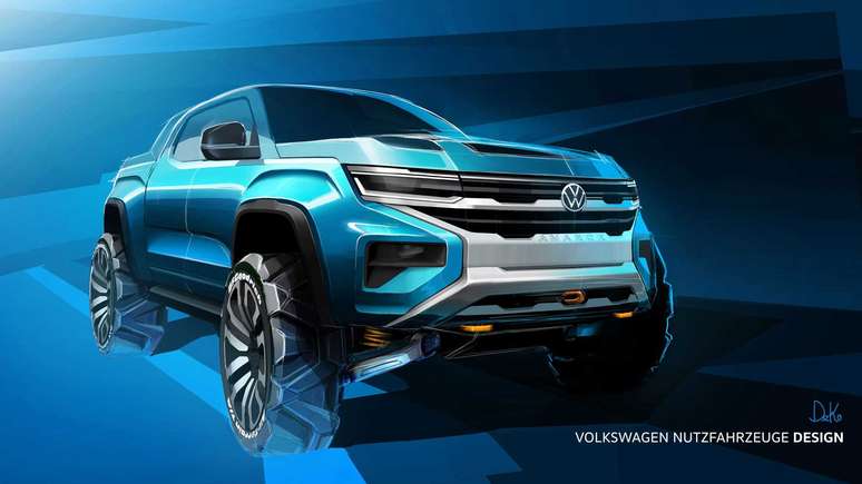 Sketch da nova Volkswagen Amarok