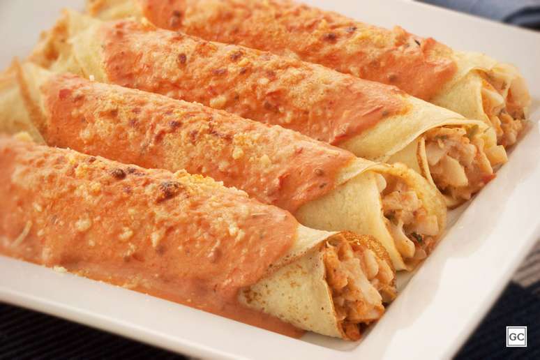 Panqueca de palmito &ndash; Foto: Guia da Cozinha