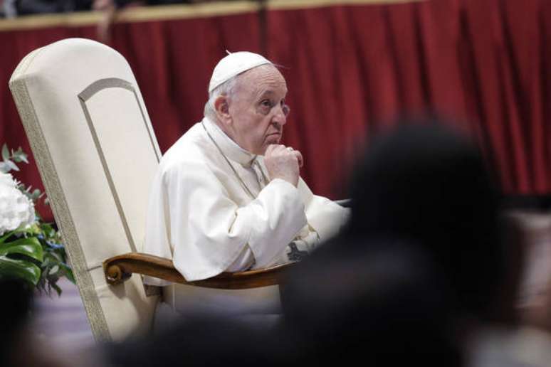 Papa Francisco em audiência no Vaticano