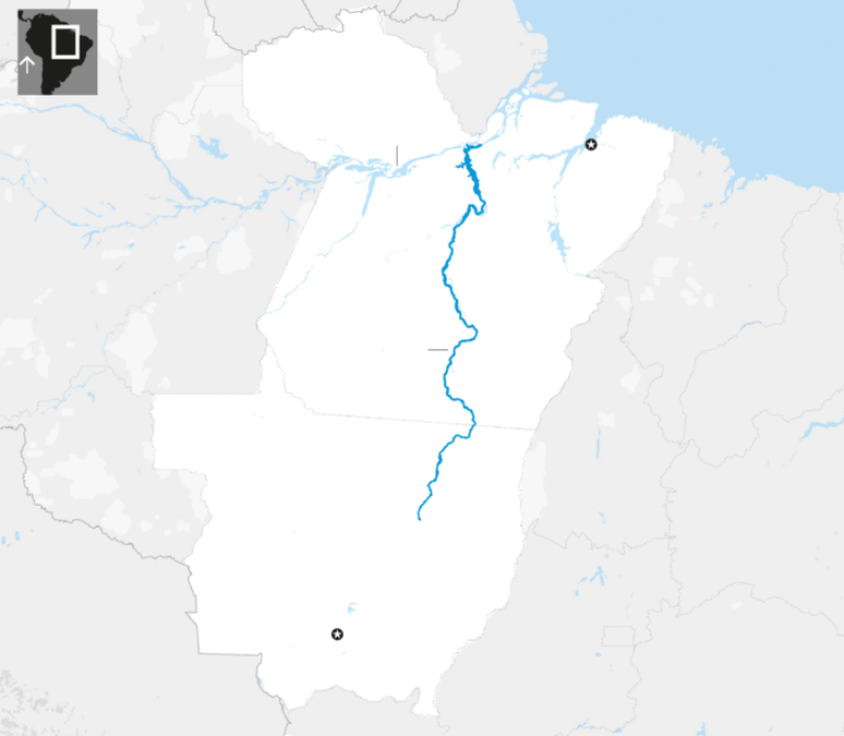 Bacia se estende entre Cerrado e Amazônia