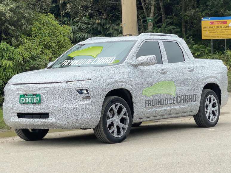 Chevrolet Montana disfarçada, mas quase pronta.