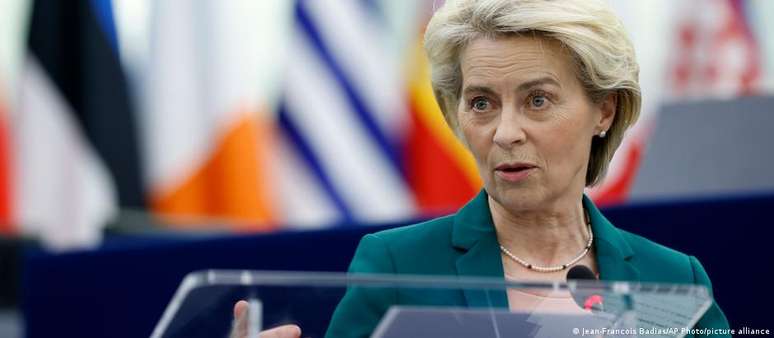 Para Ursula von der Leyen, medida "mostra mais uma vez a falta de confiabilidade da Rússia como fornecedora de gás"