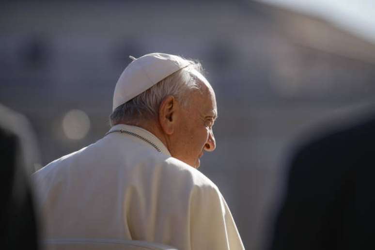 Papa Francisco durante audiência geral no Vaticano