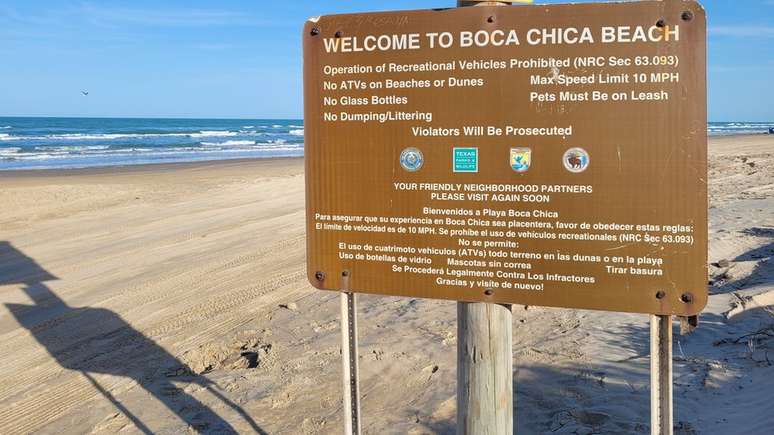 Praia de Boca Chica fica a 40 quil&ocirc;metros de Brownsville