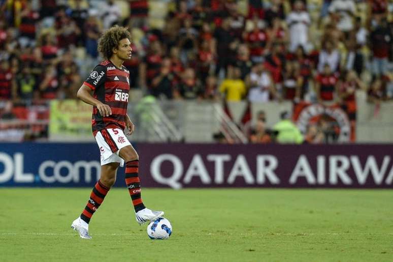 Willian Arão em ação pelo Flamengo (Foto: Marcelo Cortes / Flamengo)