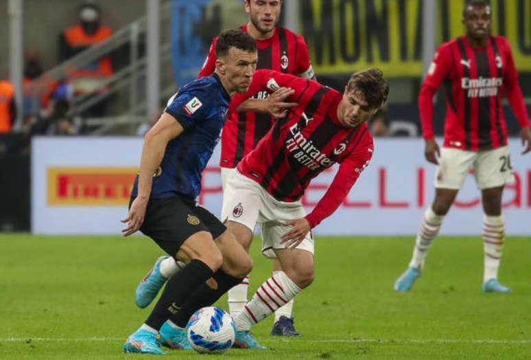 Inter e Milan durante a semifinal da Copa da Itália