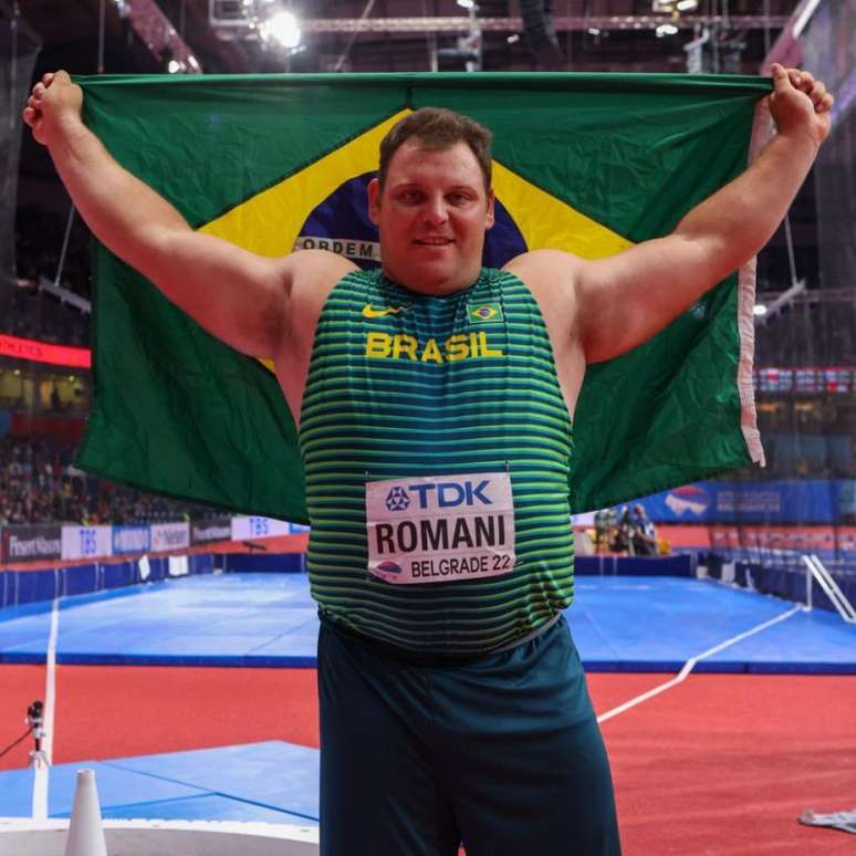 Darlan Romani é o principal nome do Brasil no arremesso de peso (Foto: Wagner Carmo/CBAt)