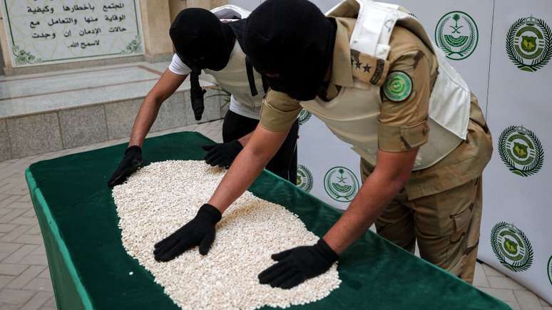 Captagon na Ar&aacute;bia Saudita em mar&ccedil;o de 2022