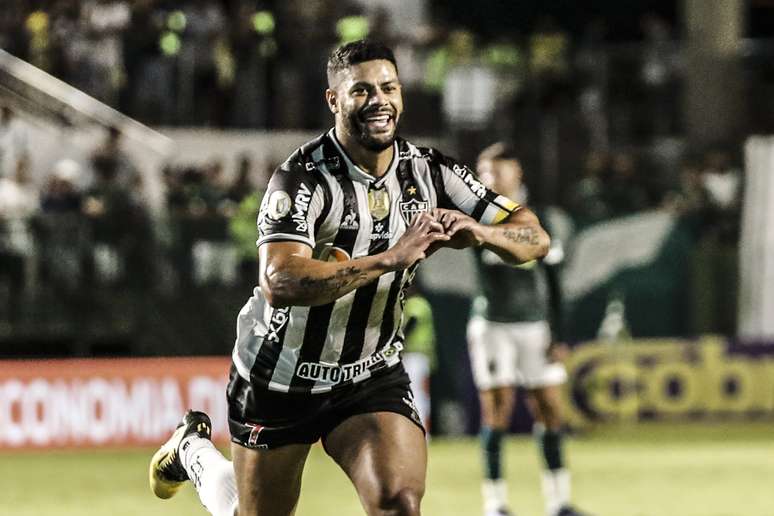Comemoração do gol de Hulk, do Atlético-MG,  durante partida válida pela quarta rodada do Campeonato Brasileiro 2022.