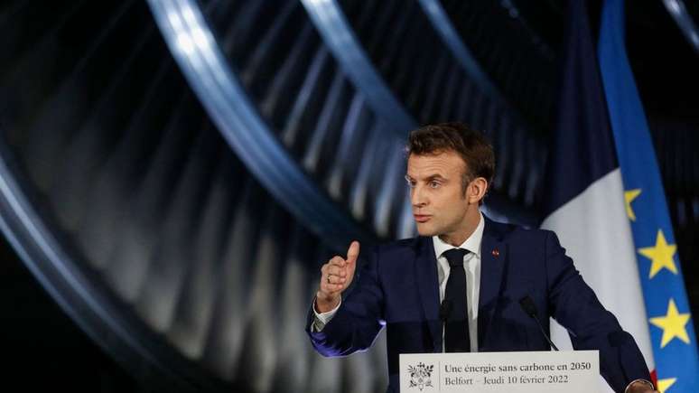 O presidente da Fran&ccedil;a, Emmanuel Macron, quer ampliar a energia nuclear no pa&iacute;s