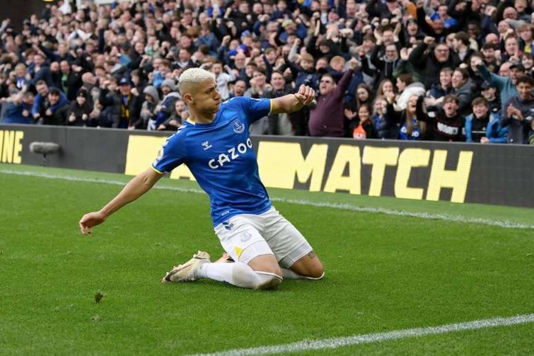 Richarlison marcou o gol da vitória do Everton sobre o Chelsea (Foto: Divulgação / Everton)