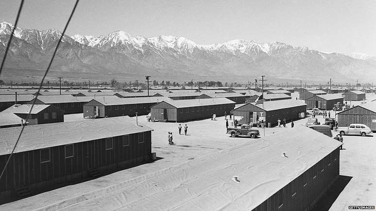 O Centro Manzanar de Realoca&ccedil;&atilde;o de Guerra foi constru&iacute;do em 1942