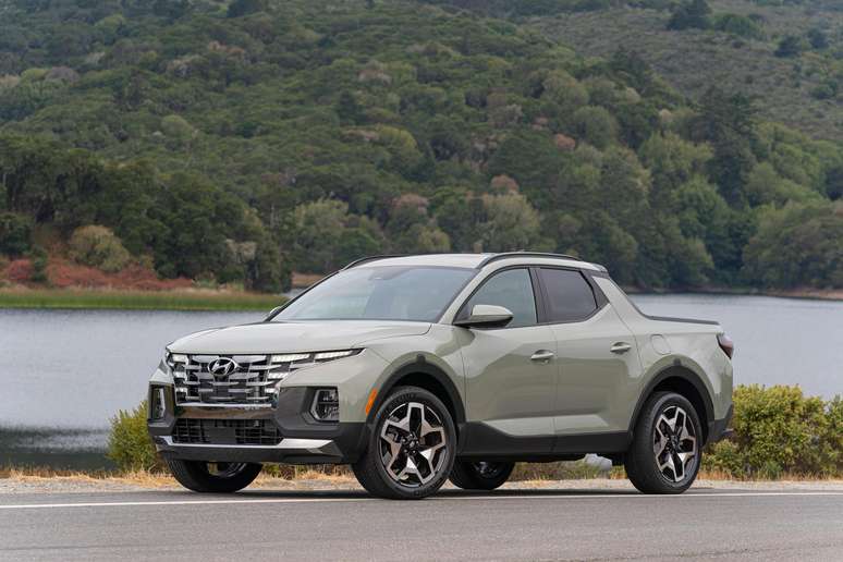 Hyundai Santa Cruz: um pouco maior do que a Fiat Toro.