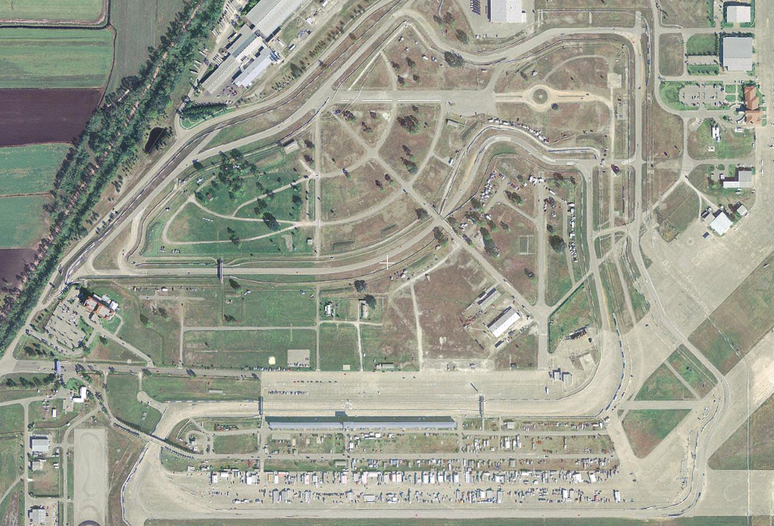 Vista aérea do circuito de Sebring