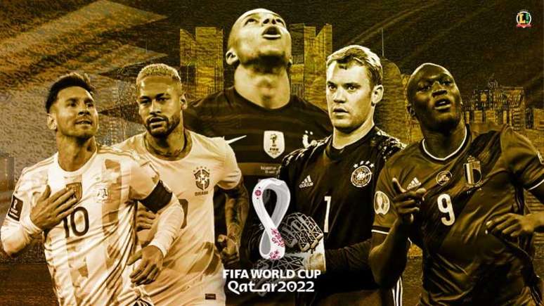 Faltam 200 dias da Copa do Mundo do Qatar (Arte LANCE!)