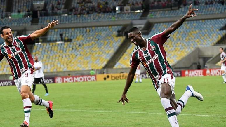Luiz Henrique marcou o gol da vitória do Fluminense no Maracanã (Foto: Mailson Santana/Fluminense FC)