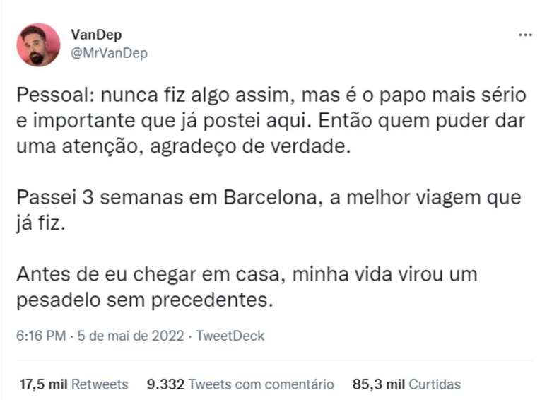 Agente de talentos Bruno De Paula relata furto de celular e invasão de contas bancárias nas redes sociais