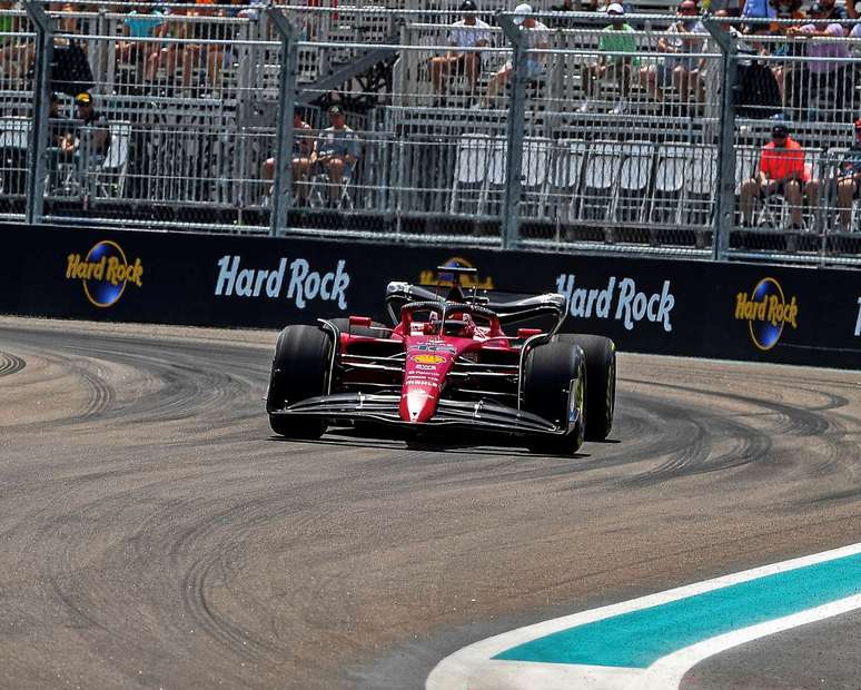 Chalres Leclerc no treino livre para o GP de Miami