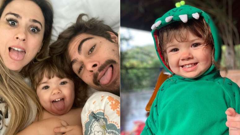 Tatá e Rafa estão sempre publicando registros da pequena, que esbanja humor e simpatia