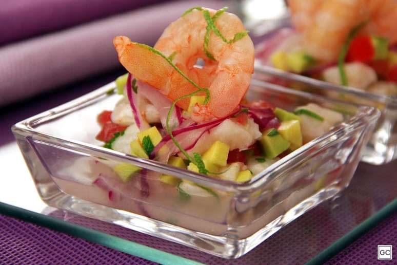 Ceviche de camarão – Foto: Guia da Cozinha