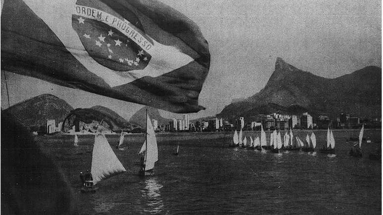 A chegada dos jangadeiros ao Rio, na reconstitui&ccedil;&atilde;o cinematogr&aacute;fica de Welles