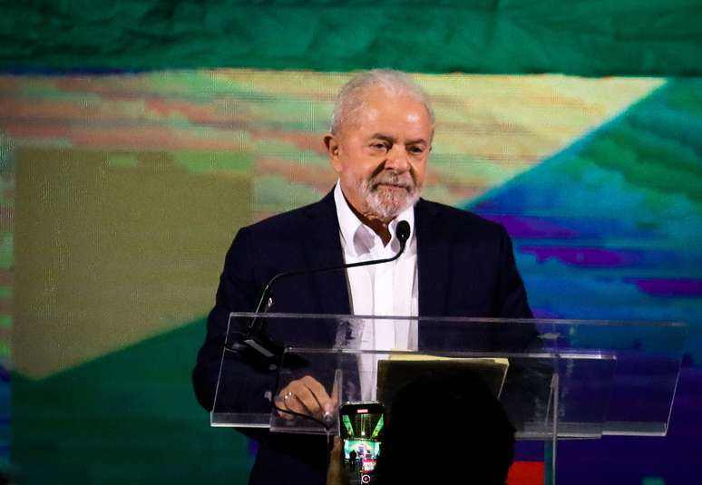 Lula no lançamento de sua pré-candidatura 