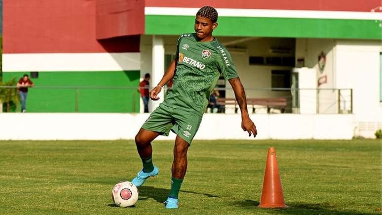 John Kennedy, do Fluminense, não estava no carro no momento da prisão (Foto: Mailson Santana/Fluminense FC)