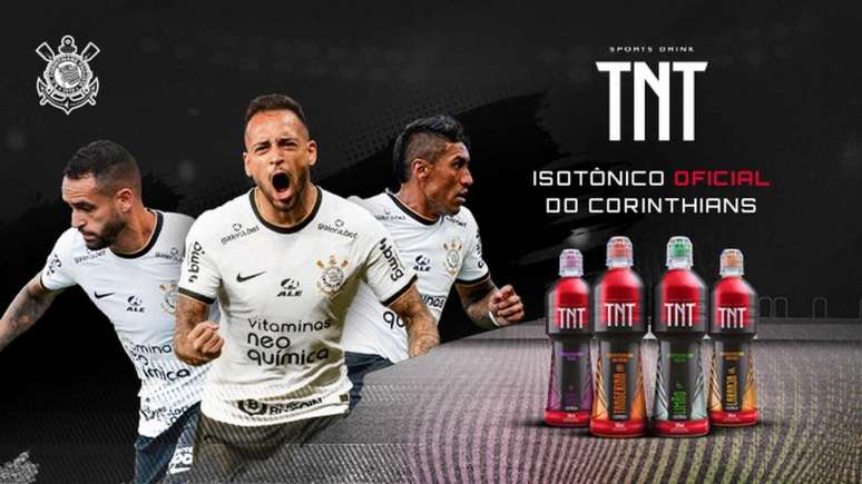 TNT Sports Drink é a nova parceria do Timão(Foto: Divulgação / Corinthians)