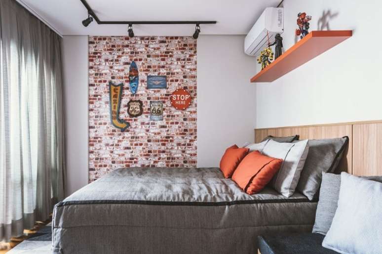 15. Ideias para parede de quarto de casal – Foto Daniela Gradella