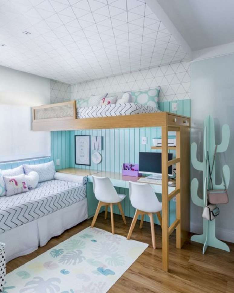 23. Beliche em l para quarto azul e lilás – Foto My Home My Zone 