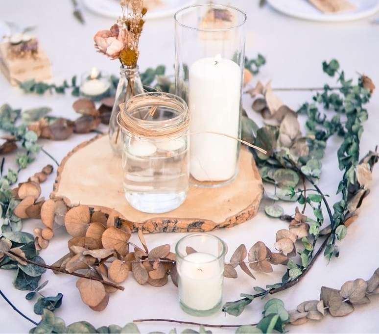 Faça um centro de mesa elegante gastando pouco 