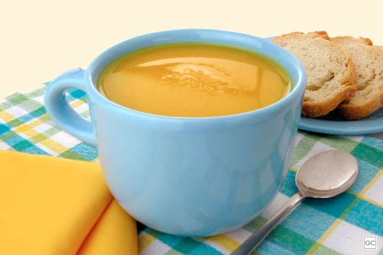 Sopa de gengibre e cenoura – Foto: Guia da Cozinha