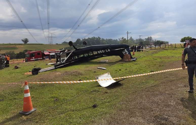 Duas pessoas morreram na queda de avião em Boituva