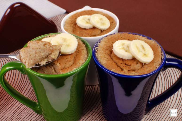 Bolo de caneca de banana – Foto: Guia da Cozinha