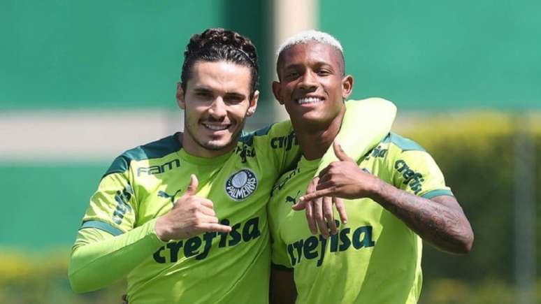 Raphael Veiga e Danilo estão em alta por suas atuações e o "nível Seleção" (Foto: Cesar Greco/Palmeiras)