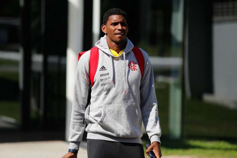 Hugo Souza foi titular contra o Ceará, neste sábado (Foto: Gilvan de Souza/Flamengo)