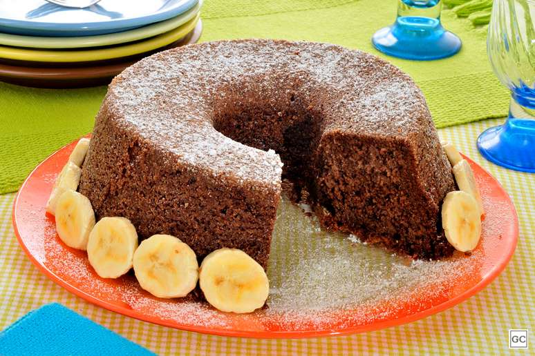 Bolo de banana de liquidificador – Foto: Guia da Cozinha