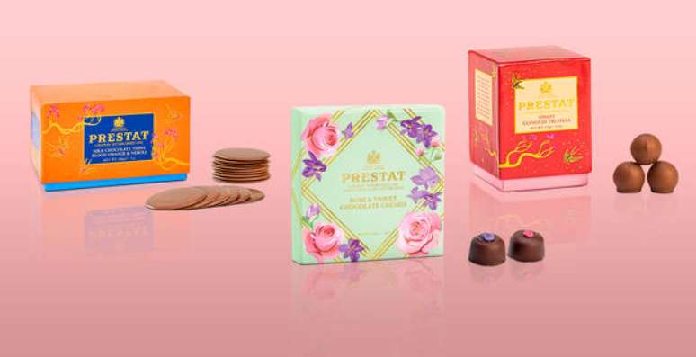 Chocolates da marca britânica Prestat
