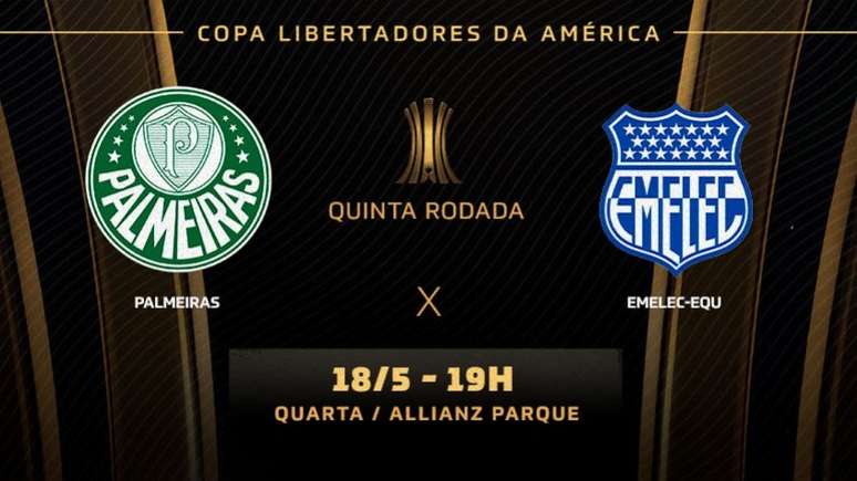 Palmeiras e Emelec se enfrentam nesta quarta-feira, no Allianz Parque (Foto: Montagem LANCE!)
