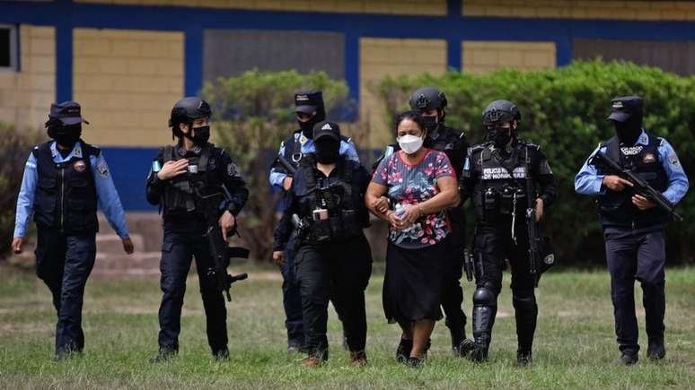 Herlinda Bobadilla foi capturada no departamento de Colón, centro de operações do Clã Montes Bobadilla