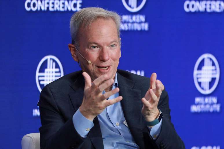 Ex-CEO do Google e veterano do Vale do Sil&iacute;cio, o empres&aacute;rio americano Eric Schmidt