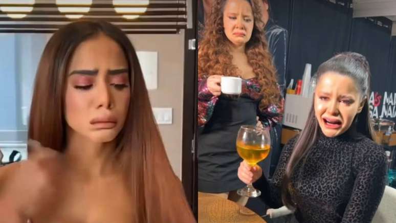 Anitta e a dupla Maiara e Maraisa já usaram o filtro de choro que viralizou nas redes sociais.