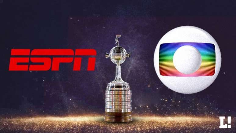 ESPN e Globo adquiriram pacotes da Libertadores (Montagem: Lance!)