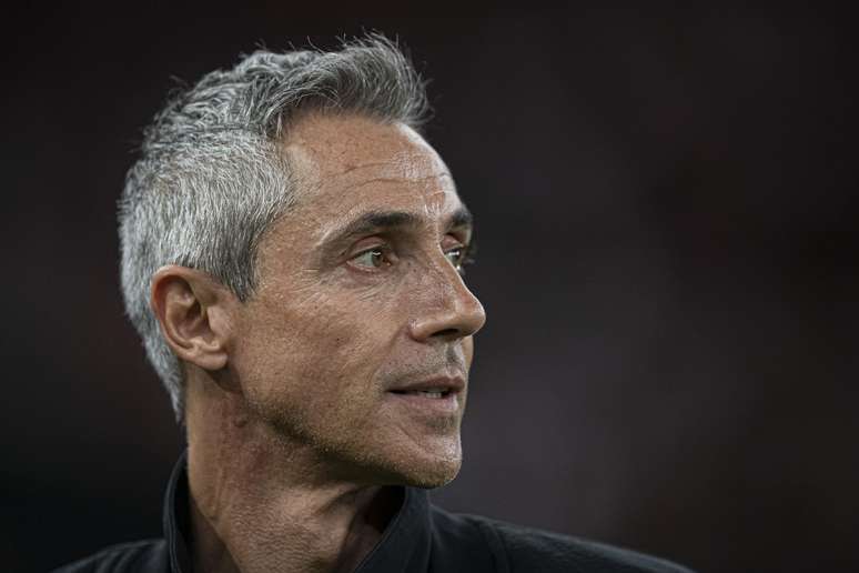 Paulo Sousa, técnico do Flamengo, durante partida contra o Universidad Católica